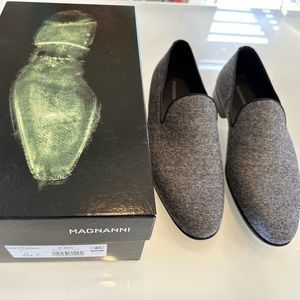 Brand new wool Magnanni slip-ons. Never been worn.